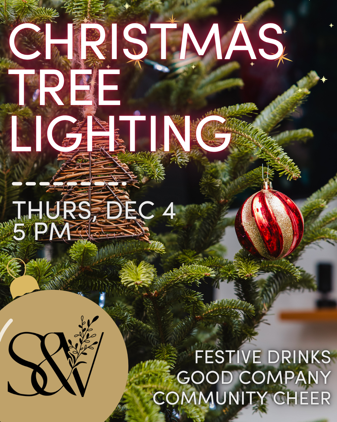 2025 Christmas Tree Lighting | Stem & Vine Baltimore